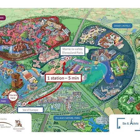 Zen - Shopping Center And Train Station 500m - Disneyland Paris 5min Apartment *